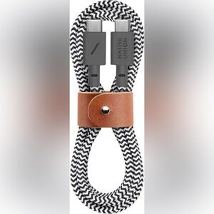 Native Union 4 Feet Belt Cable (USB-C to USB-C) - ZEBRA